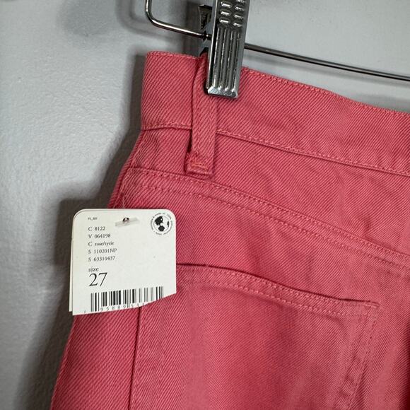 BOYISH The Charley Wide Leg in Pretty in Pink Coral Jeans High Rise Sz 27 New - Picture 7 of 13